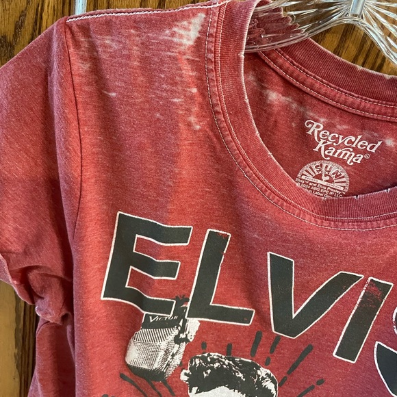 Recycled Karma Red Elvis Graphic Tee - Picture 3 of 7